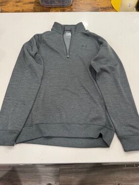 Under Armour Men’s Charcoal Gray Half-Zip Pullover Sweater